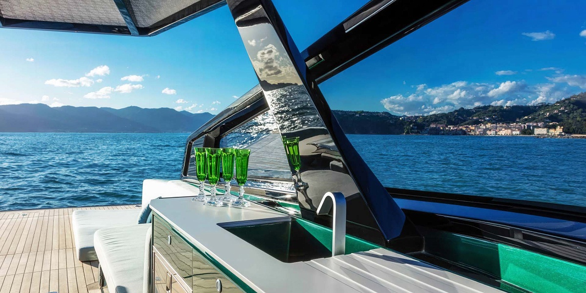 Аренда luxury tender Wally 43 Azure на Миконосе
